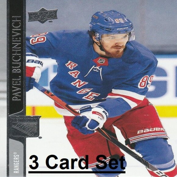 Pavel Buchnevich New York Rangers Hockey Card Collection - 3 Card Set - Picture 1 of 4